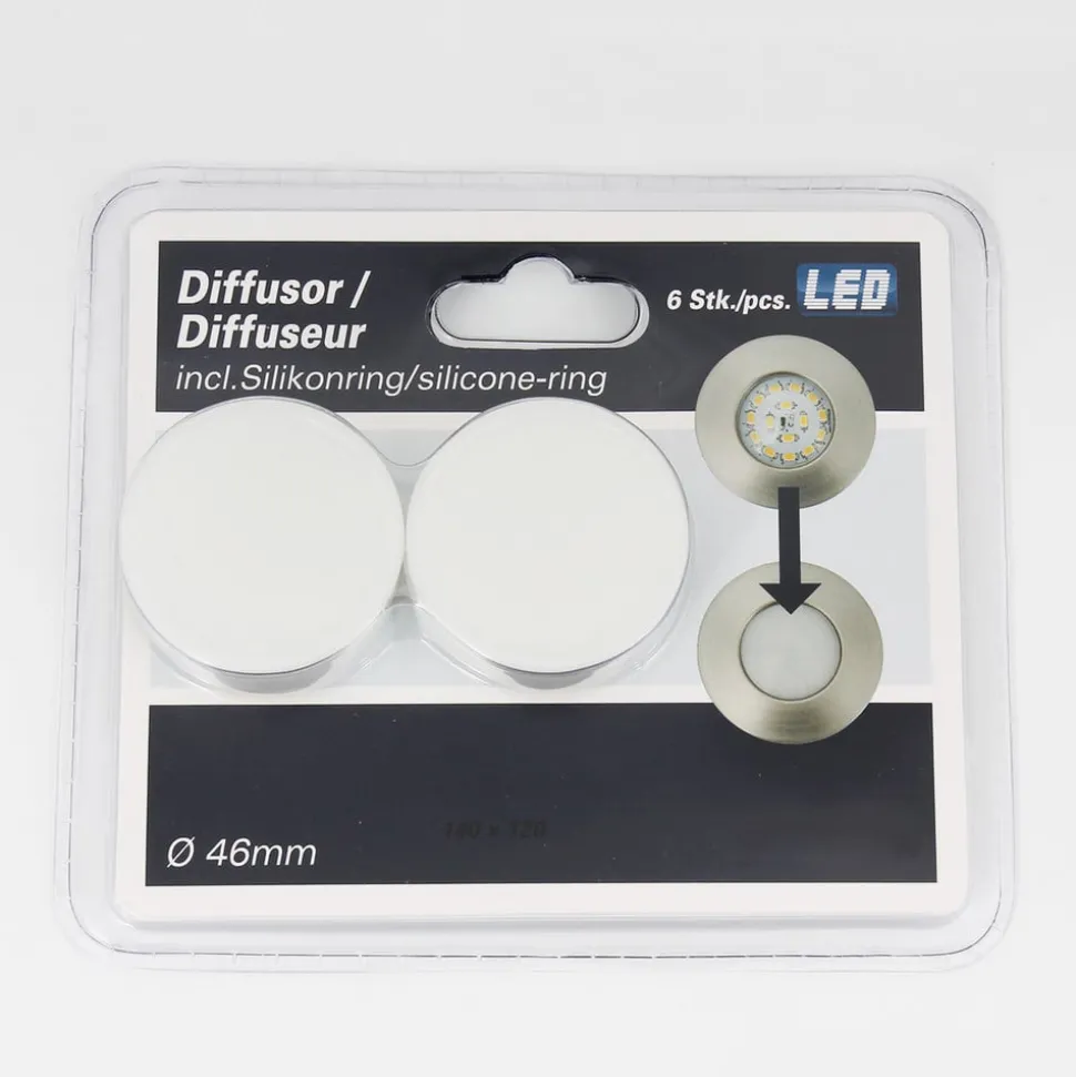 Efficiënte LED inbouwspot Nikas IP44 chroom