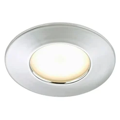Efficiënte LED inbouwspot Nikas IP44 chroom