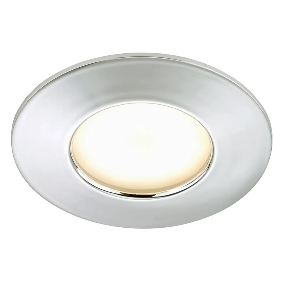 Efficiënte LED inbouwspot Nikas IP44 chroom