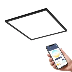 EGLO connect CCT plafondlamp 59,5x59,5cm zwart