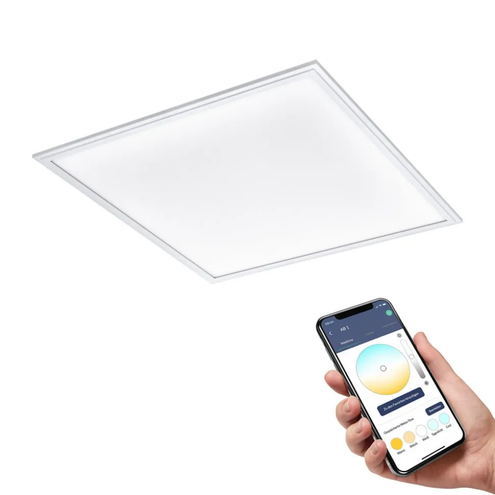 EGLO connect CCT plafondlamp 59,5x59,5cm wit