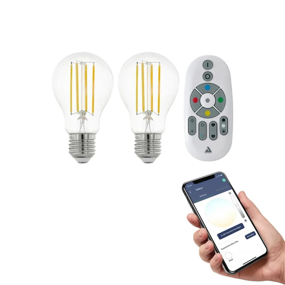 EGLO connect E27 A60 6W 806lm 4.000K, 2-pak