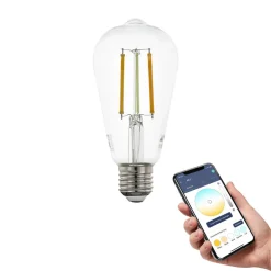 EGLO connect E27 ST64 lamp 6W 806lm 2200-6500K