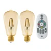 EGLO connect E27 ST64 lamp 5,5W 500lm 2200K 2st