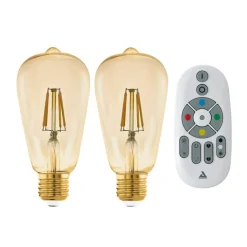 EGLO connect E27 ST64 lamp 5,5W 500lm 2200K 2st