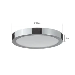 EGLO connect Fueva-C plafondlamp rond 30 cm chroom