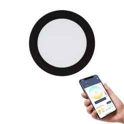 EGLO connect Fueva-Z inbouwlamp 16,5cm, zwart