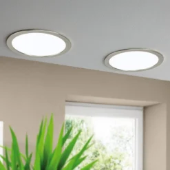 EGLO connect Fueva-Z inbouwlamp 21,6cm nikkel