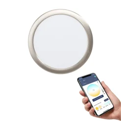 EGLO connect Fueva-Z inbouwlamp 21,6cm nikkel