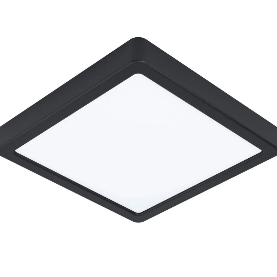 EGLO connect Fueva-Z plafondlamp 21x21cm zwart