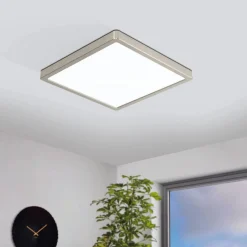 EGLO connect Fueva-Z plafondlamp 28x28cm nikkel