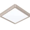 EGLO connect Fueva-Z plafondlamp 21x21cm nikkel