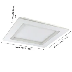 EGLO connect LED plafondlamp Padrogiano-Z 1-lamp, 45 x 45 cm