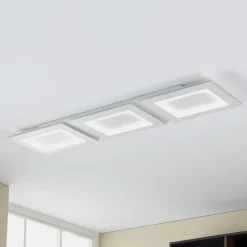 EGLO connect LED plafondlamp Padrogiano-Z 3-lamps, 120 x 30 cm