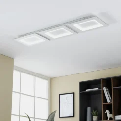 EGLO connect LED plafondlamp Padrogiano-Z 3-lamps, 120 x 30 cm