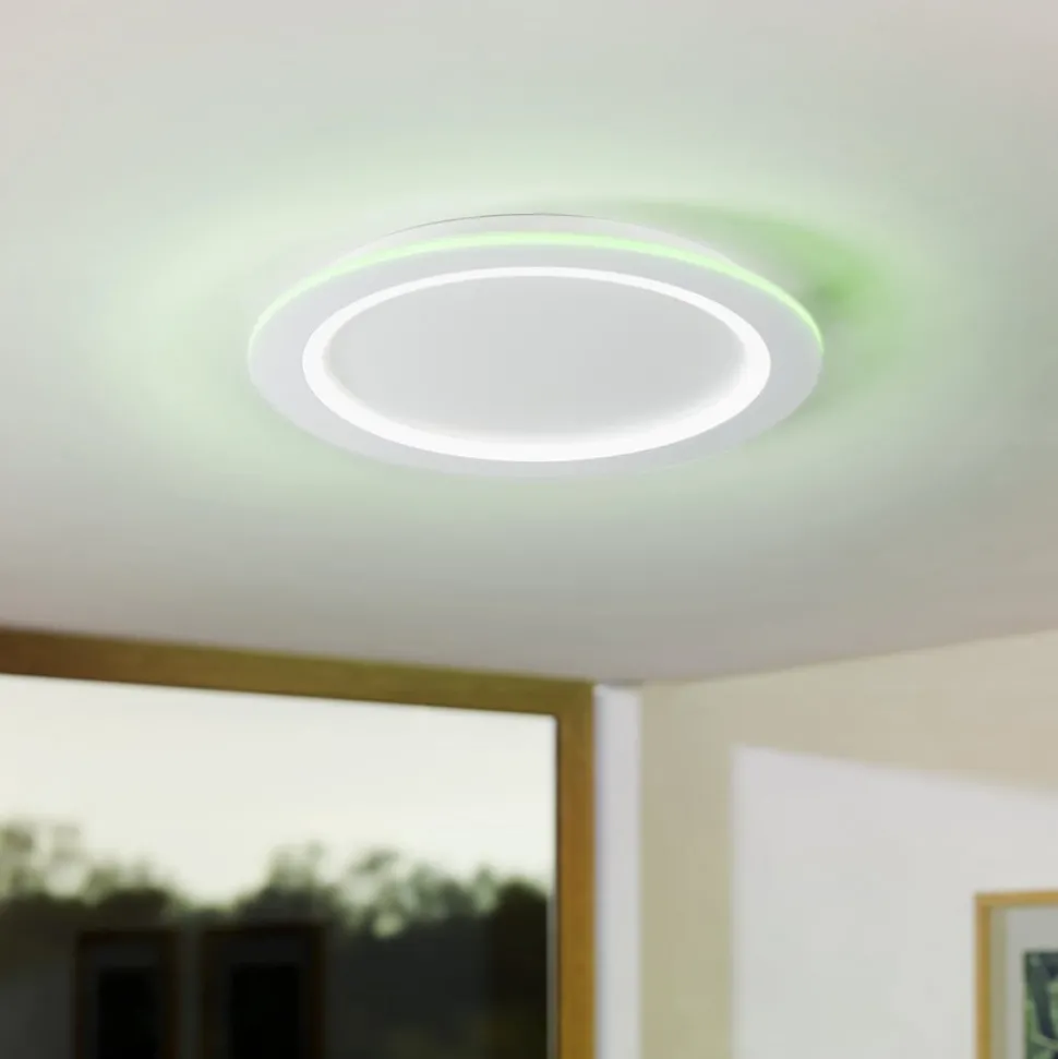 EGLO connect LED plafondlamp Padrogiano-Z, Ø 60 cm, wit