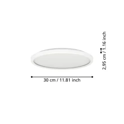 EGLO connect LED plafondlamp Rovito-Z, wit, Ø 30 cm