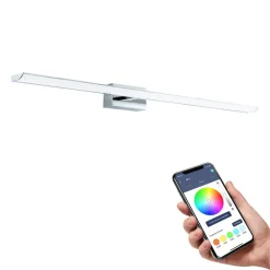 EGLO connect Smart LED-spiegellamp Tabiano-Z, 90,5 cm, chroom
