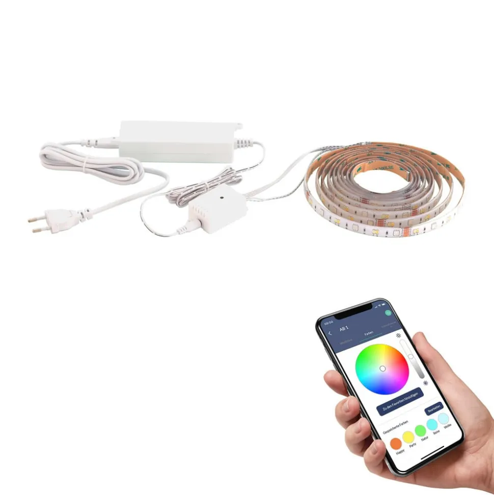 EGLO connect Stripe-Z RGBW LED strip, 5m