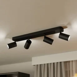 EGLO connect Telimbela-Z plafondspot 4-lamps zwart