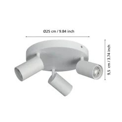 EGLO connect Telimbela-Z plafondspot 3-lamps, wit