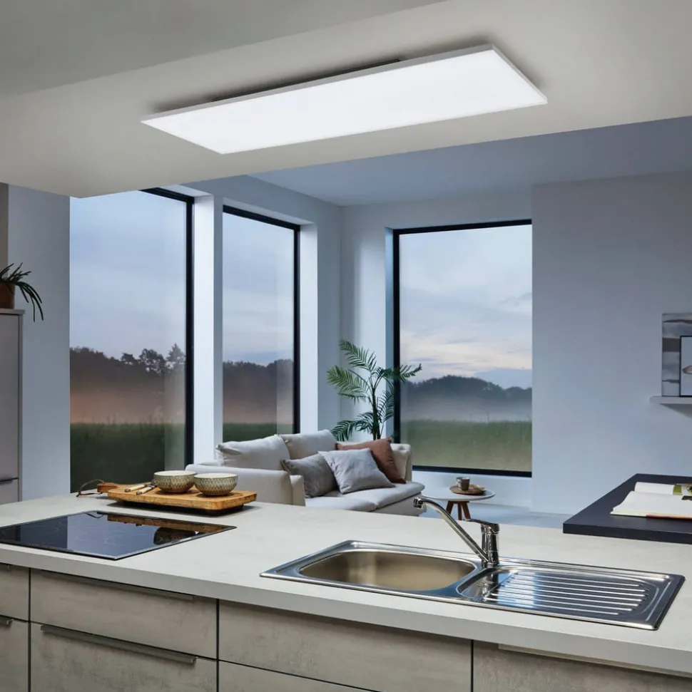 EGLO connect Turcona-Z LED plafondlamp 120x30cm