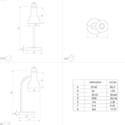 EGLO Veradal-QI LED tafellamp met touchdimmer