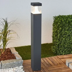 Egon LED tuinpadverlichting met hoekige armatuur