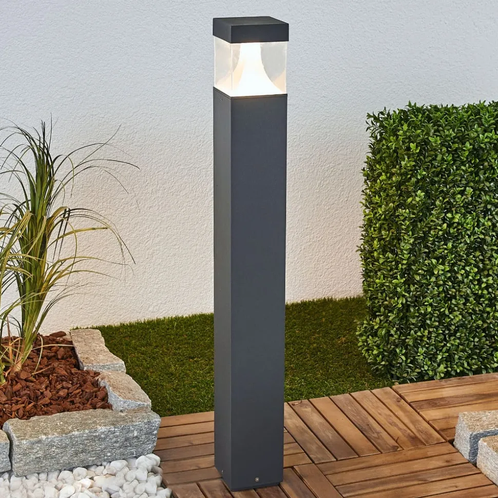 Egon LED tuinpadverlichting met hoekige armatuur