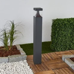 Egon LED tuinpadverlichting met hoekige armatuur