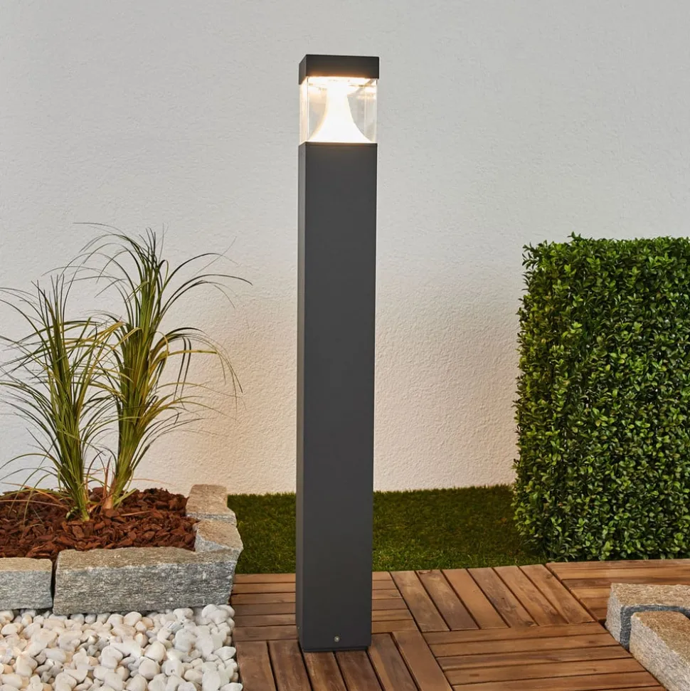 Egon LED tuinpadverlichting met hoekige armatuur