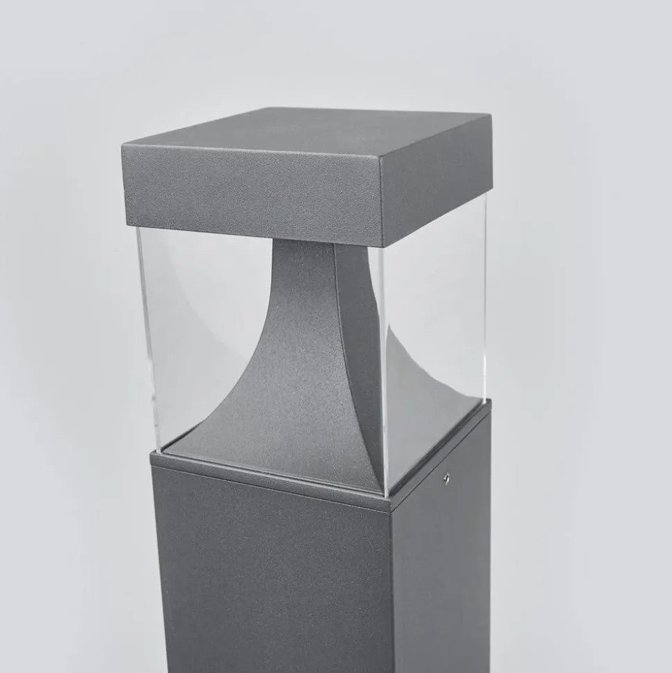 Egon LED tuinpadverlichting met hoekige armatuur