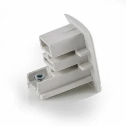 Eindkap voor 3-fasen railsysteem Noa, wit