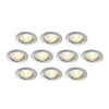 ELC Dakarra downlight 10/set, GU10 Ø8,3cm nikkel