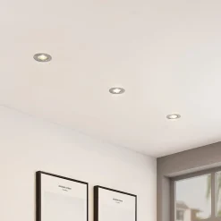 ELC Dakarra downlight 10/set, GU10 Ø8,3cm nikkel