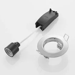 ELC Dakarra downlight 10/set, GU10 Ø8,3cm nikkel