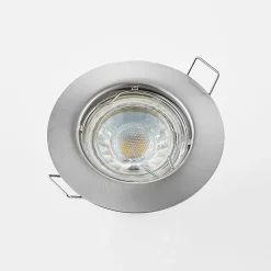 ELC Dakarra downlight 10/set, GU10 Ø8,3cm nikkel