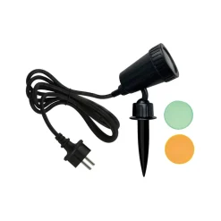 ELC Marleska prikspot, aluminium, zwart, IP44