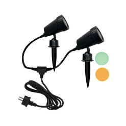 ELC Marleska prikspot, aluminium, zwart, set van 2