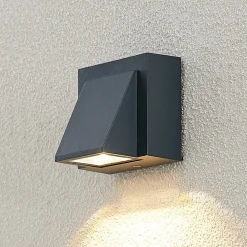 ELC Taloma LED buiten wandlamp, 1-lamps antraciet