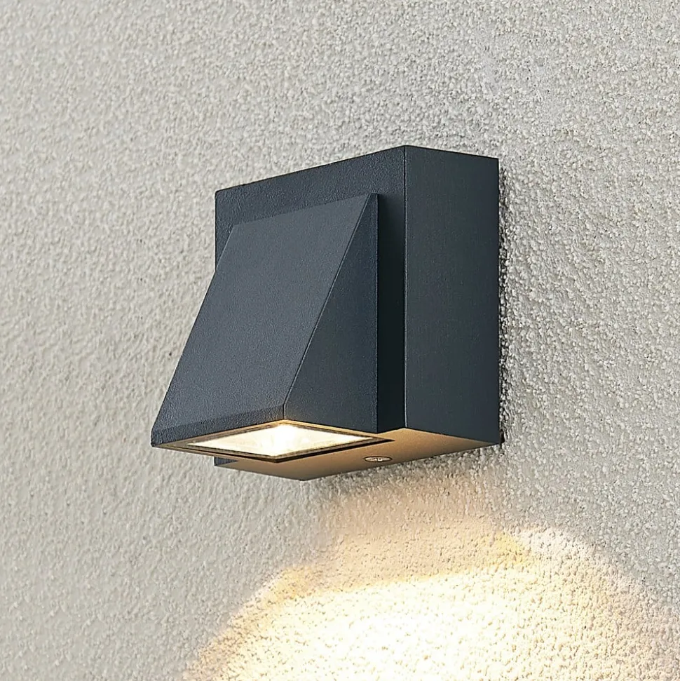 ELC Taloma LED buiten wandlamp, 1-lamps antraciet