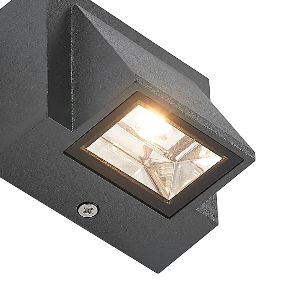 ELC Taloma LED buiten wandlamp, 1-lamps antraciet