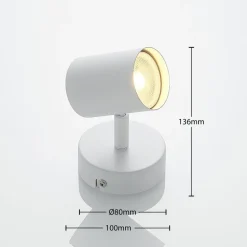 ELC Tomoki Spot, wit, 1-lamp