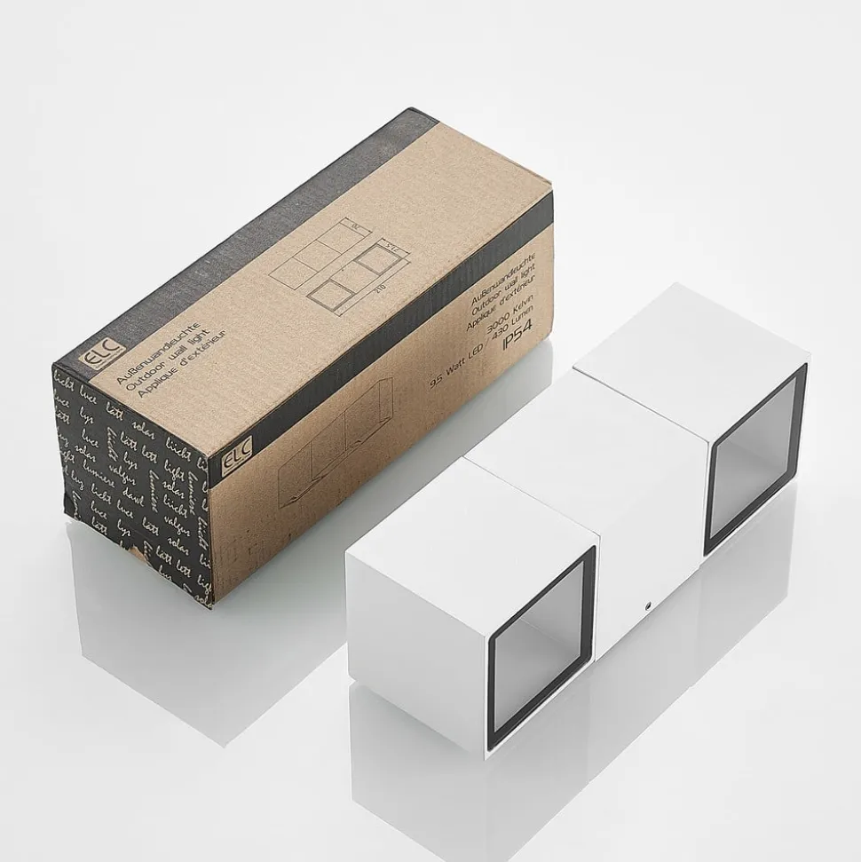 ELC Vanda LED buiten wandlamp, wit