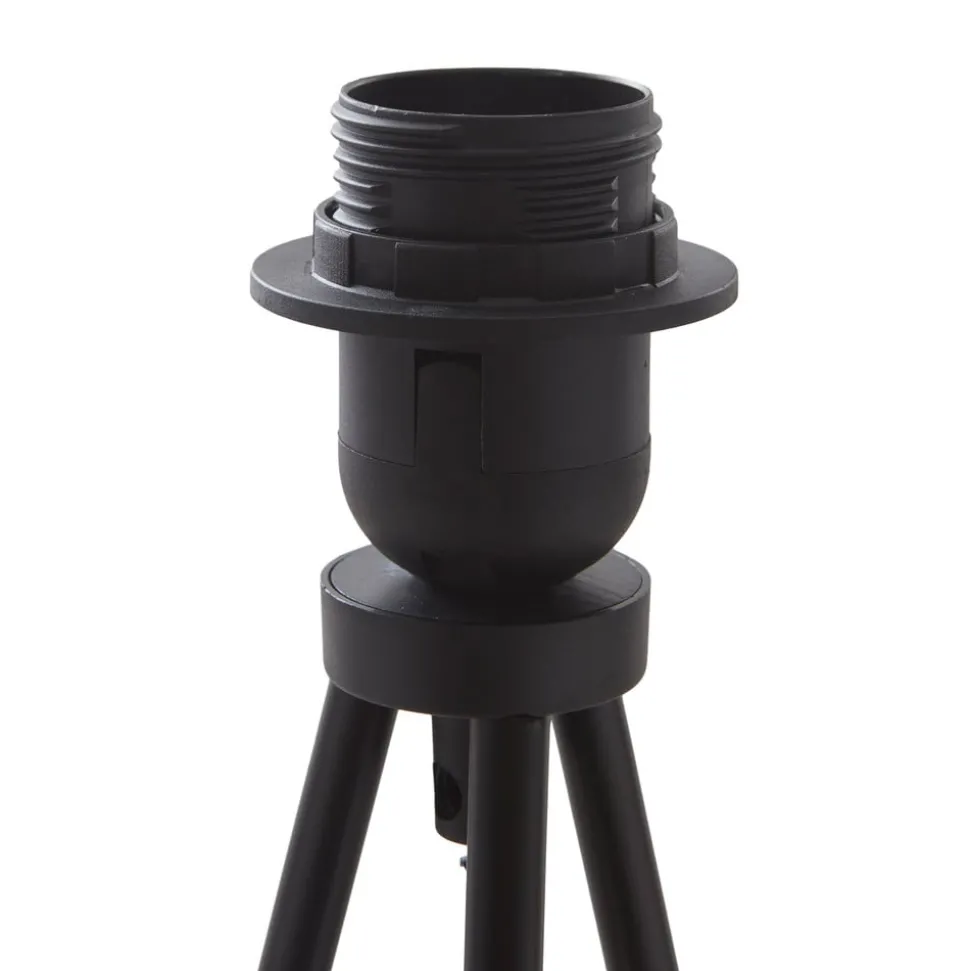 ELC vloerlamp vloerlamp, stoffen kap, bruin