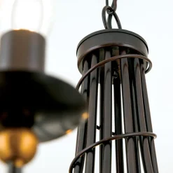 Elegante kroonluchter GARDA, landhuisstijl 12-l.