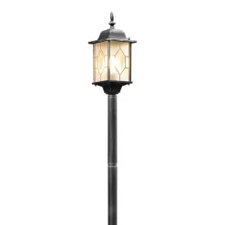 Elegante padlamp MILANO in zwart en zilver