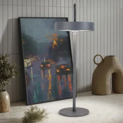 Ella LED tafellamp, magnetisch, grijs