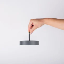 Ella LED tafellamp, magnetisch, grijs