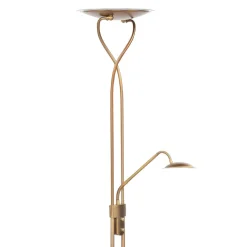Empoli - LED uplighter in brons met leeslampje